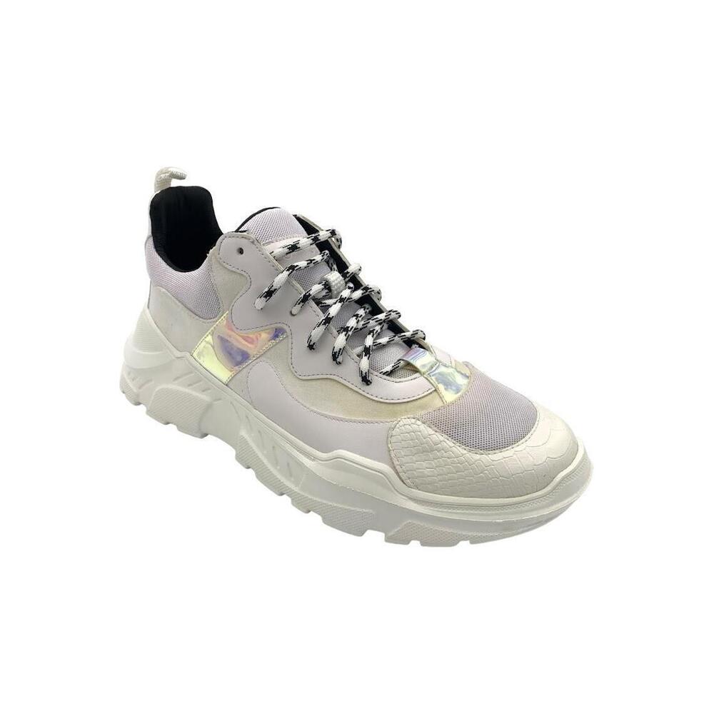 John Geiger Men's 003 Sneakers White/Pearl - Medium
